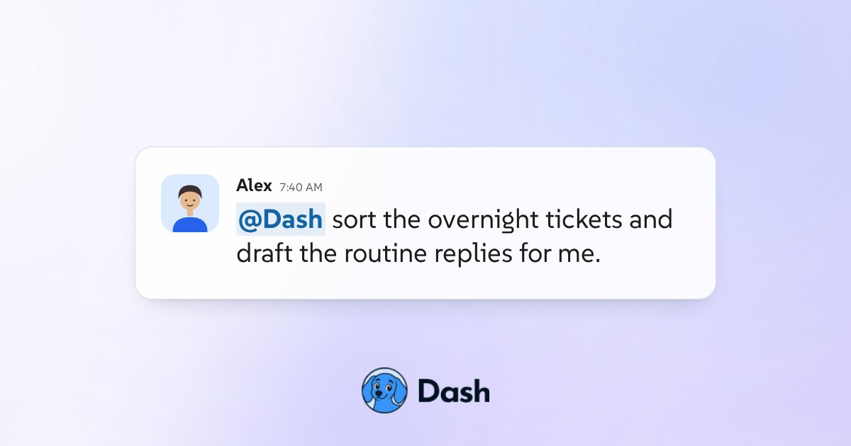 Conversation preview for Triage overnight order questions in Slack