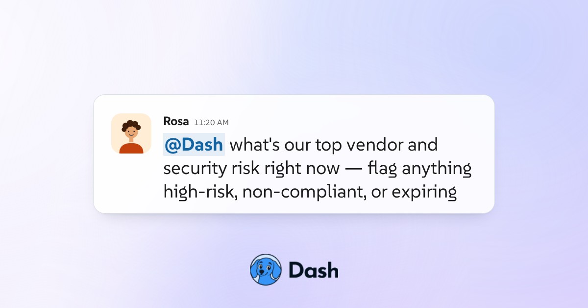Conversation preview for Find your top vendor security risks