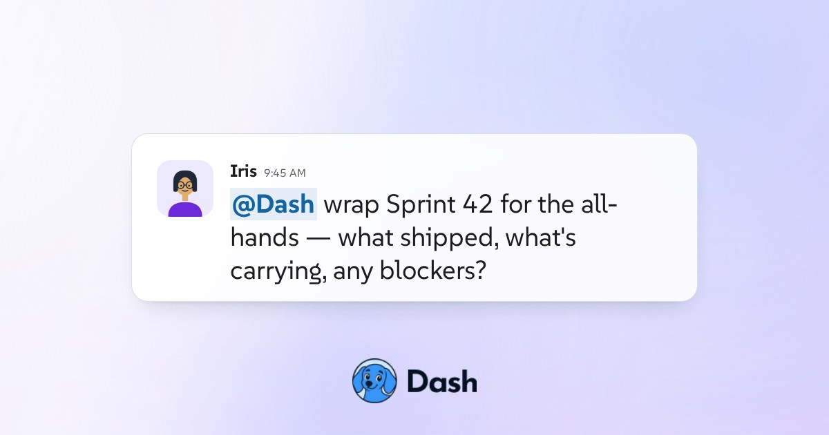 Conversation preview for Wrap the sprint from Jira and GitHub